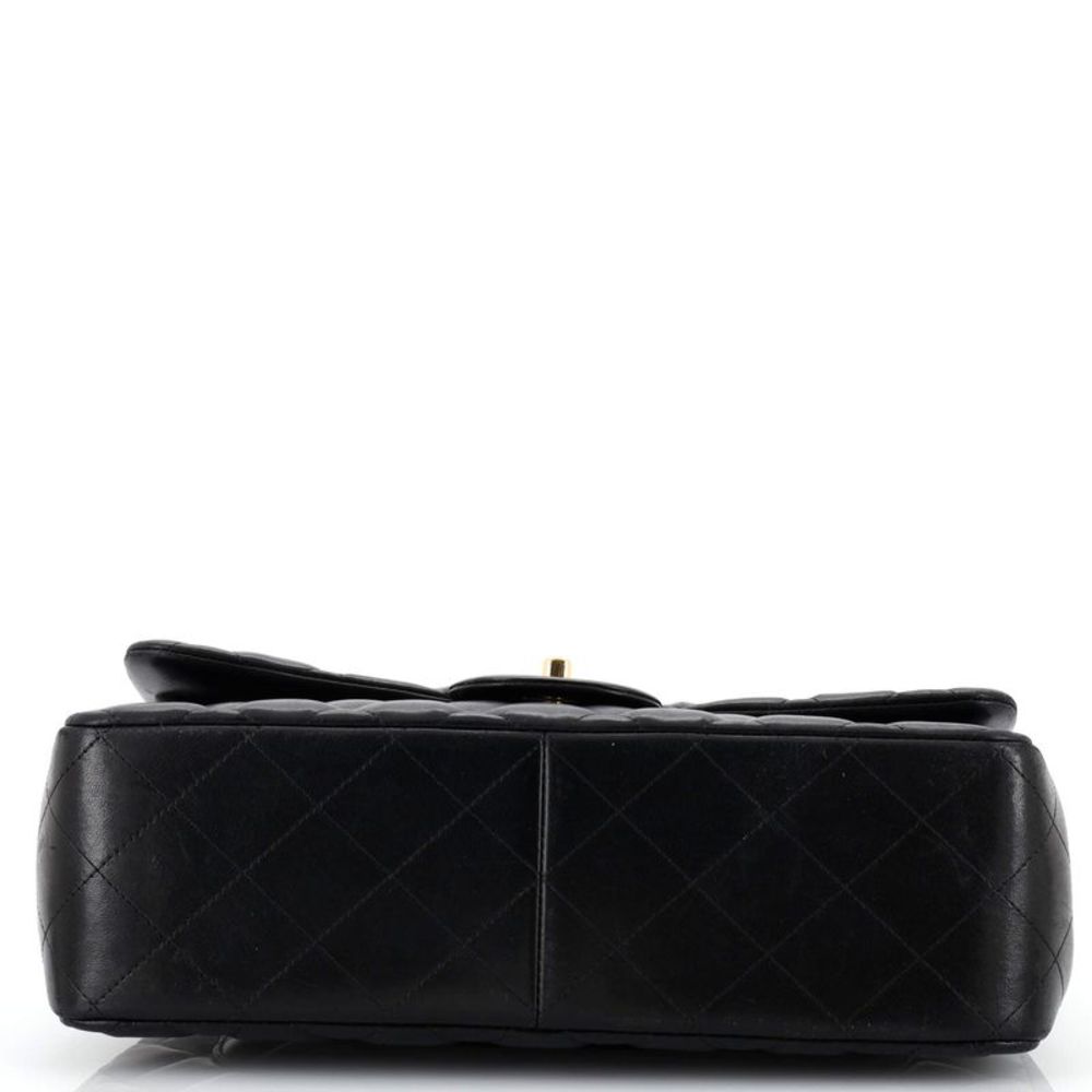 Chanel Classic Double Flap Bag Quilted Lambskin Jumbo Black - Picture 5 of 10